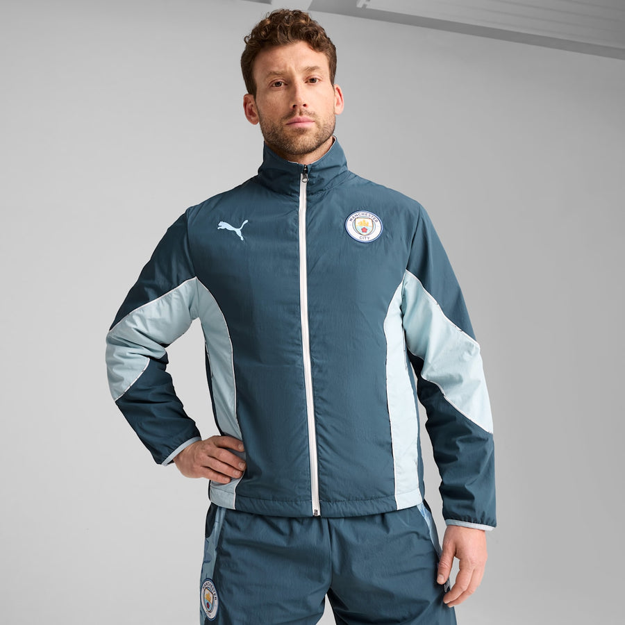 MANCHESTER CITY REVERSIBLE JACKET KIDSUPER CLUB WORLD CUP 2025 - GRAY SKIES/TEAM LIGHT BLUE
