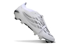 Adidas Predator 26 Elite FG Firm
Ground Soccer Cleats - White/
Silver/Black
