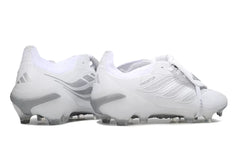 Adidas Predator 26 Elite FG Firm
Ground Soccer Cleats - White/
Silver/Black